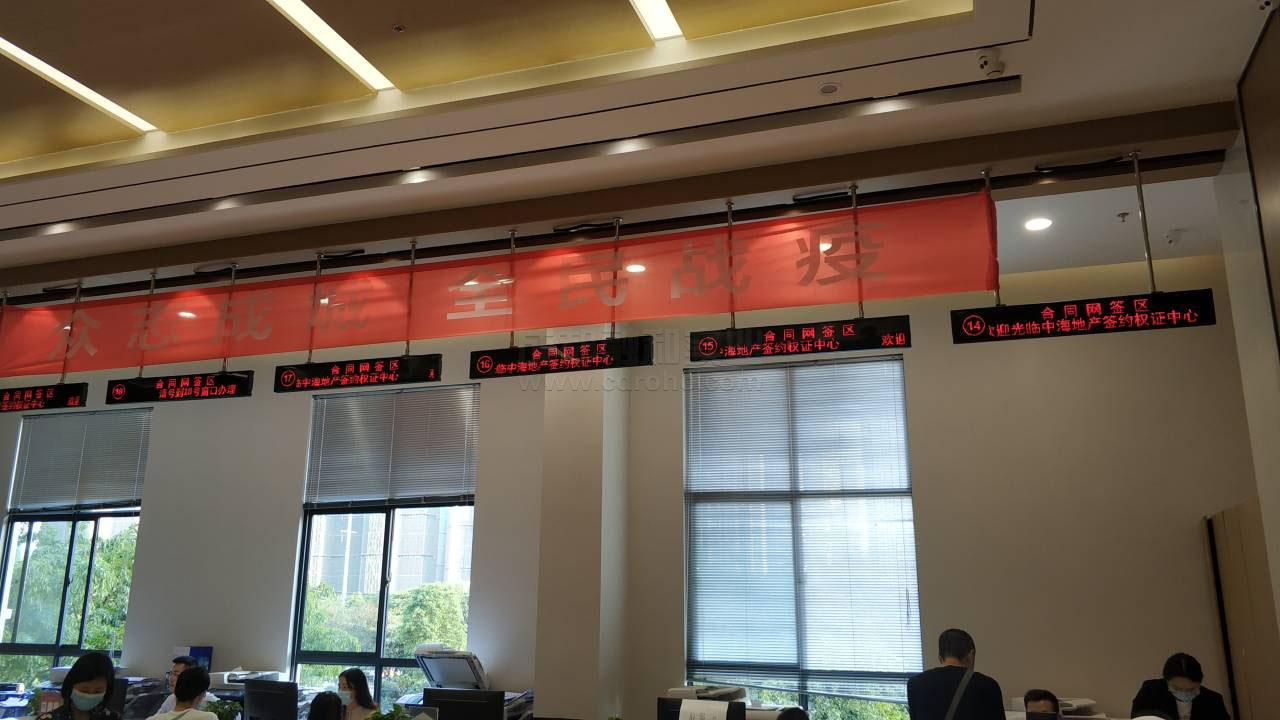 業(yè)務(wù)區(qū)名稱顯示,排隊(duì)喊號器