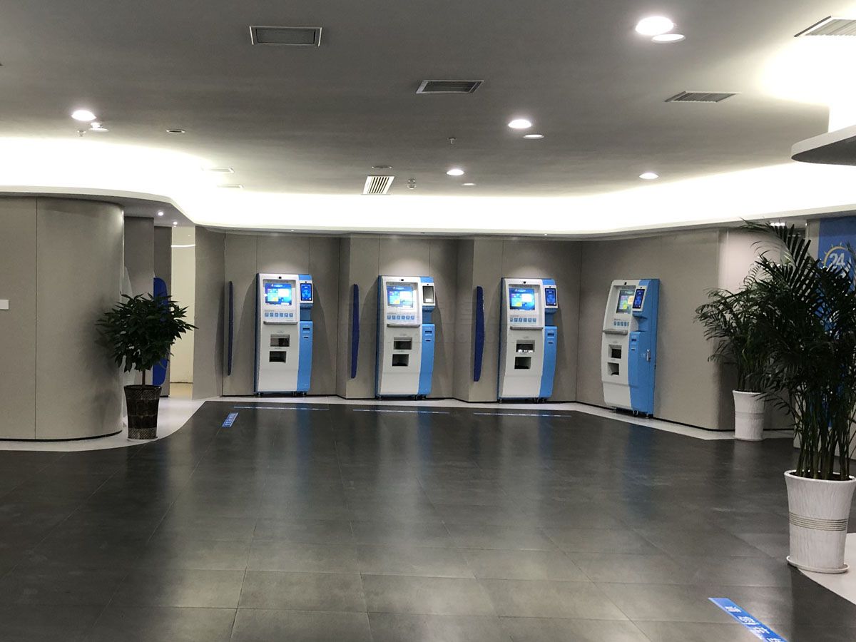 四川達州渠縣智慧稅務(wù)自助終端機安裝項目效果圖